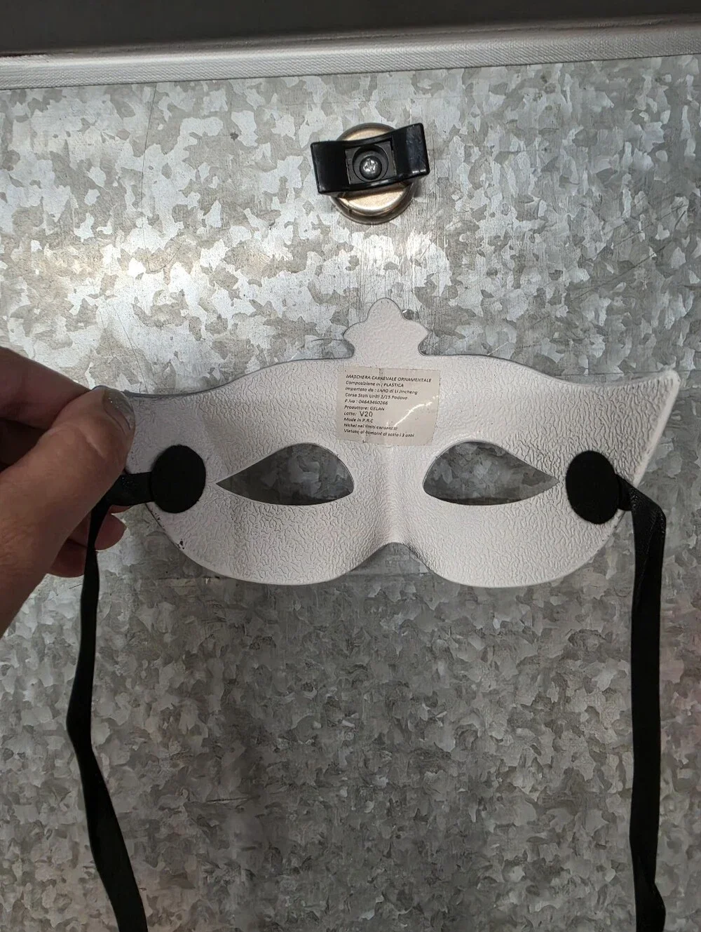 Black & Gold Glitter Masquerade Mask